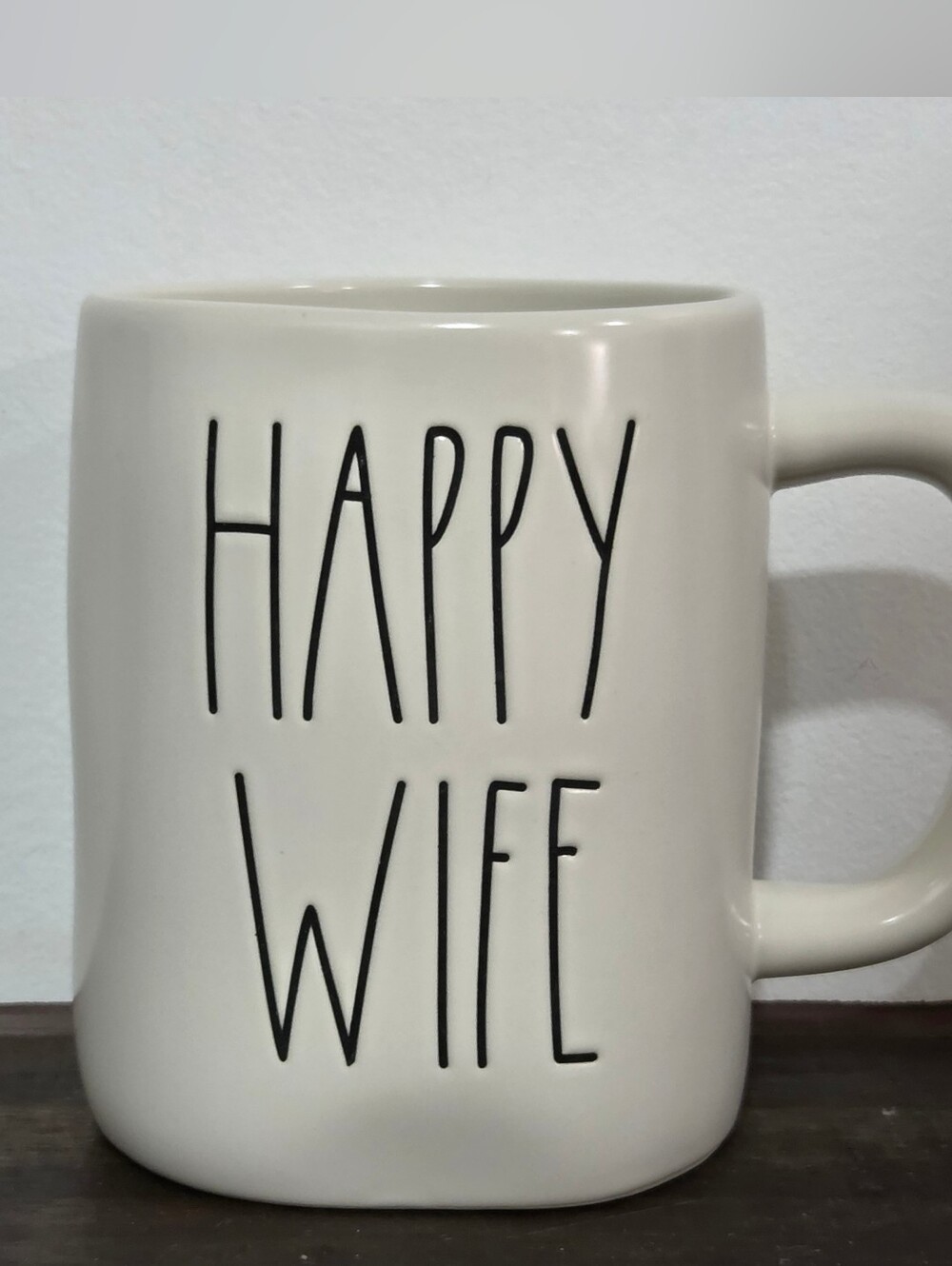 Rae Dunn Happy Wife Ceramic Mug